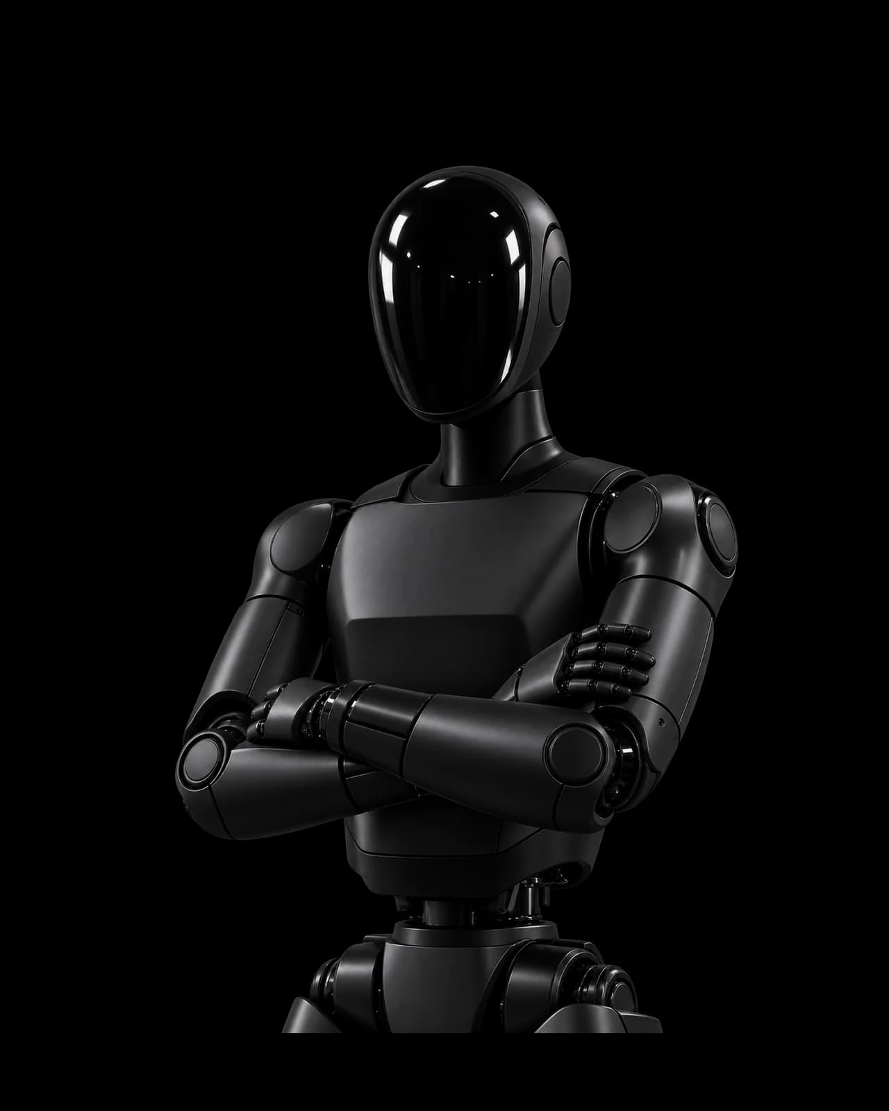 Faded silhouette of an undefined future robotic platform